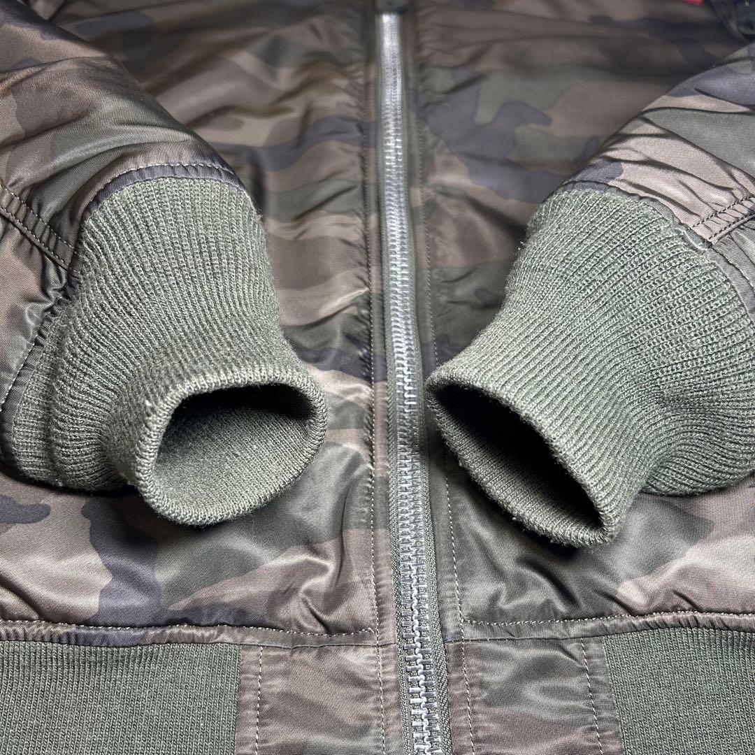 90s alpha industries ma-1 フライトジャケット　迷彩