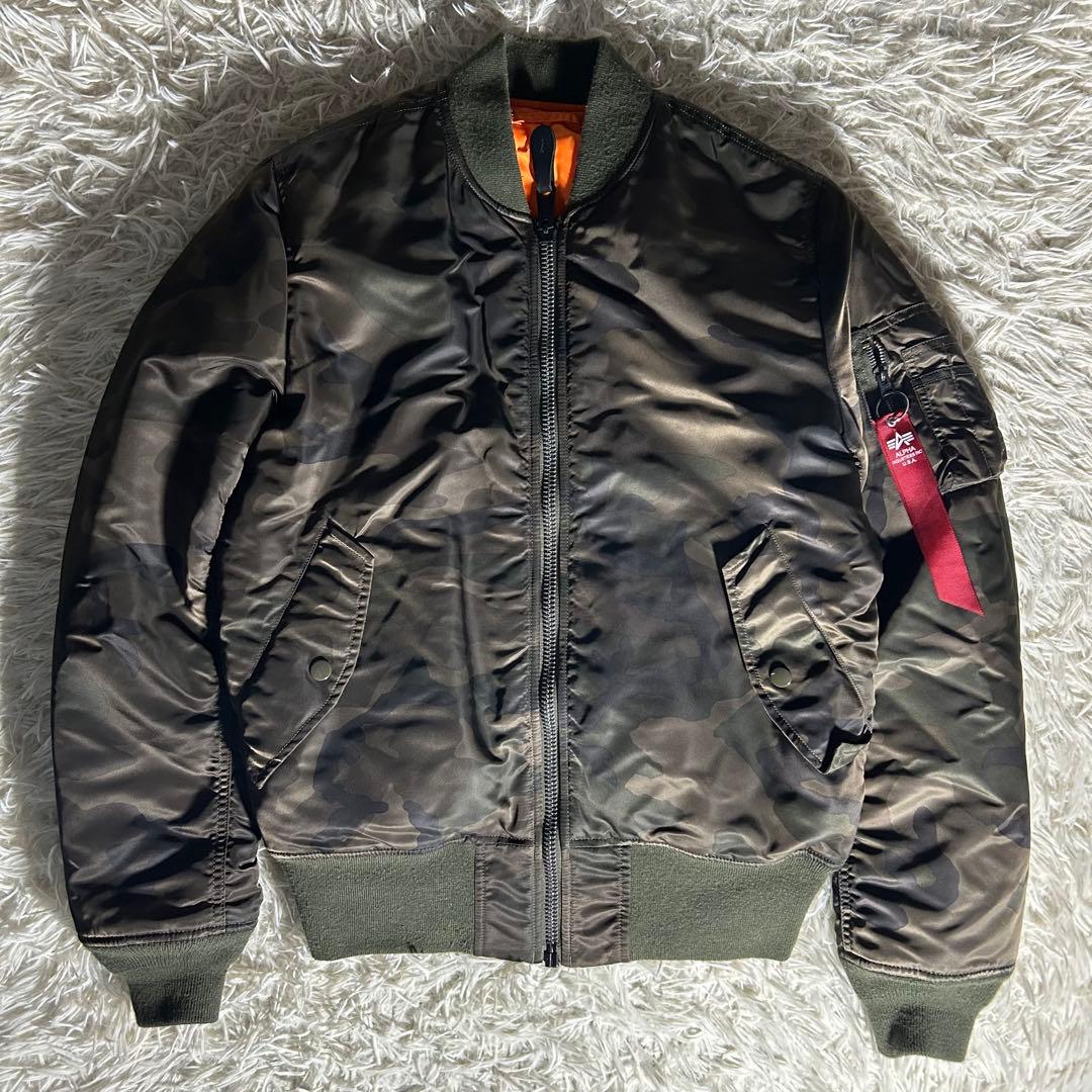 90s alpha industries ma-1 フライトジャケット　迷彩