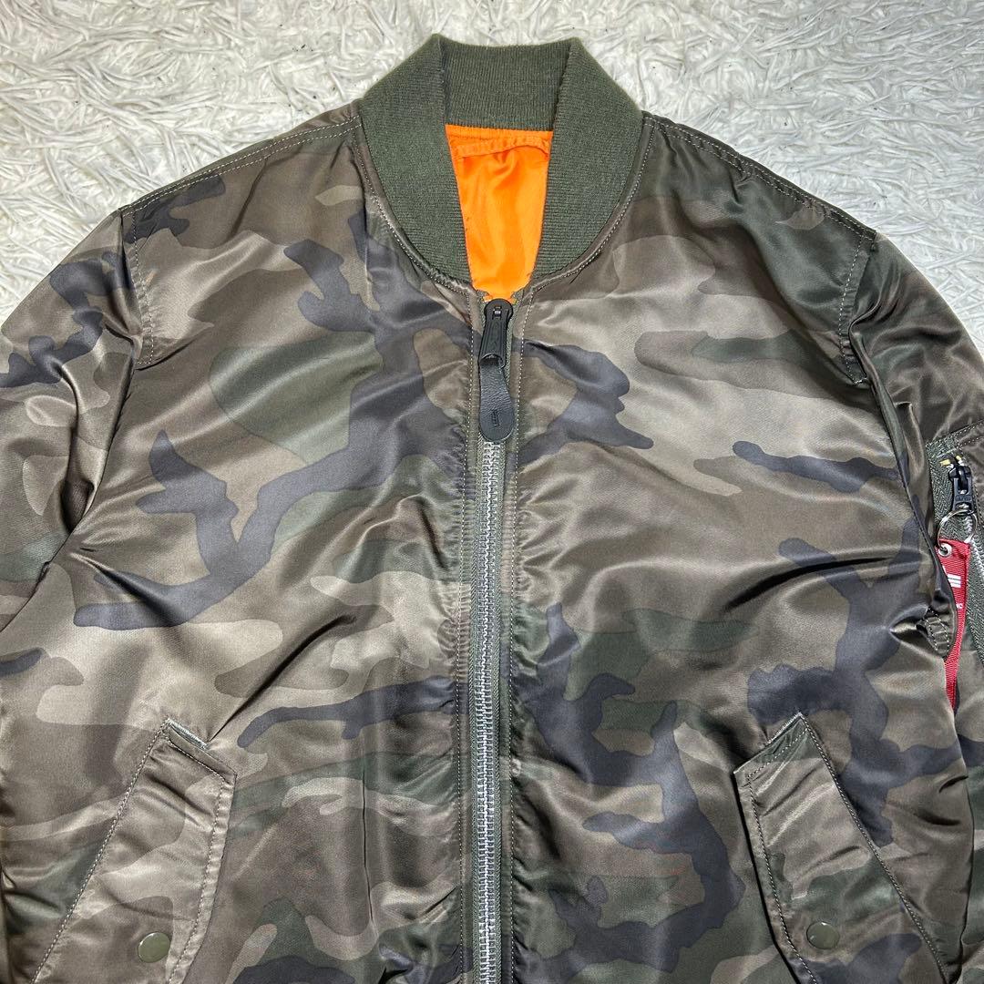90s alpha industries ma-1 フライトジャケット　迷彩