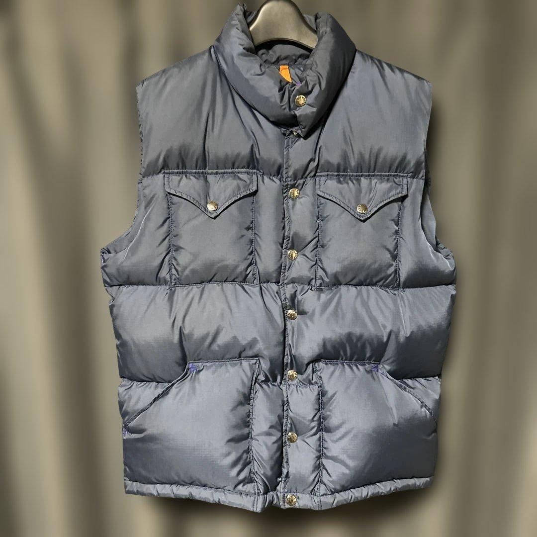 ノースフェイス パープルレーベル ダウンベスト ネイビーＬBEAMS別注