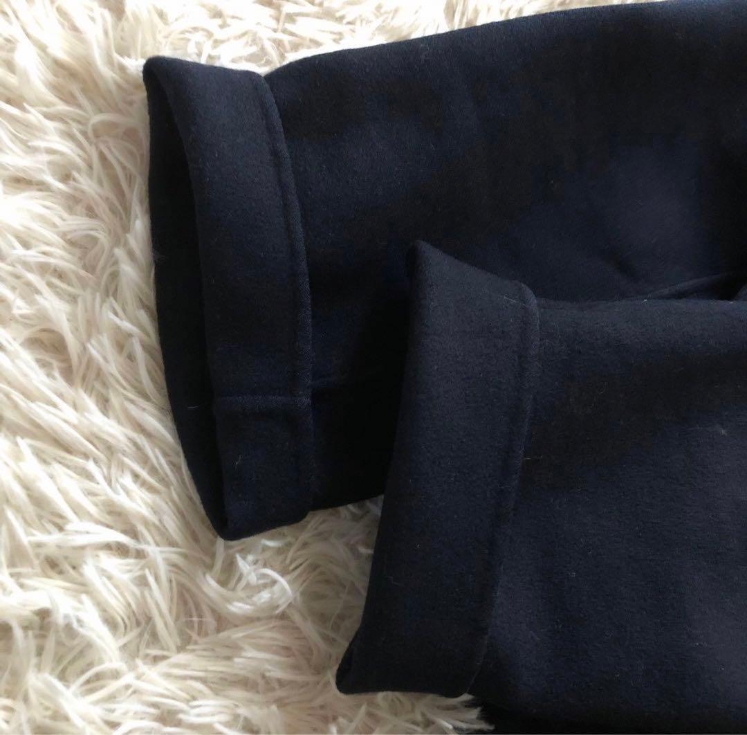 AVA ADORE 【F】ショールカラーダブルフェイス コート 定価13万　紺