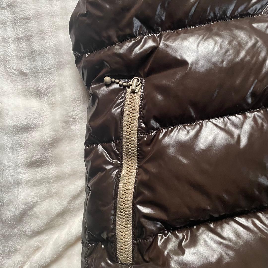 DUVETICA ダウンベスト 38 ブラウン フード付き レディース S〜M