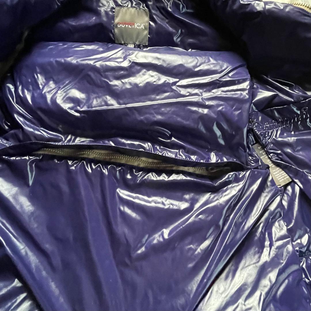 DUVETICA ダウンベスト 38 ブラウン フード付き レディース S〜M