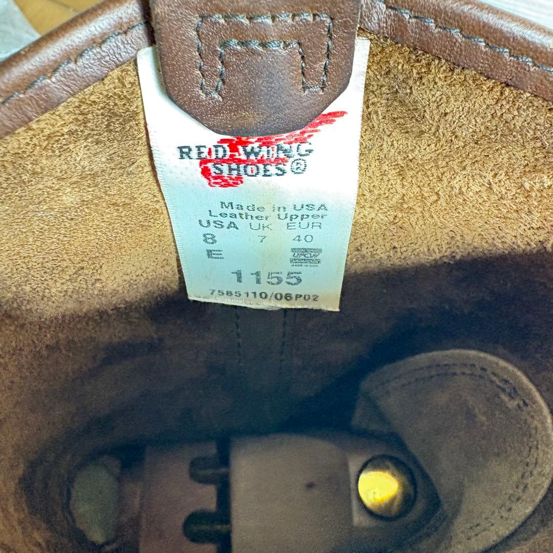✨レッドウィング ✨ペコスブーツモデル/品番１１５５タグ06年8E USA製美品