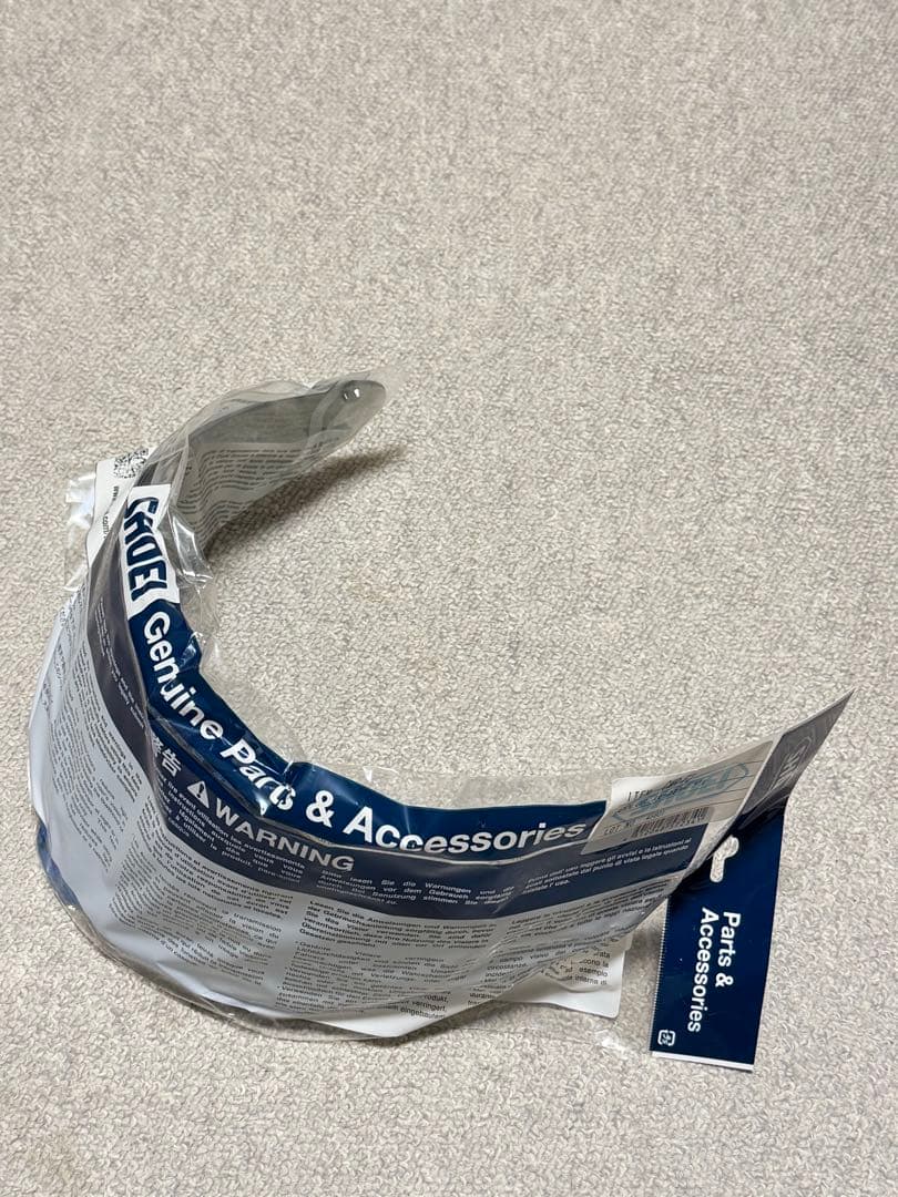 【純正・新品】SHOEI　CWR-F2 スモークミラーシールド　ブルー