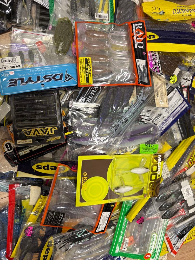 バスワーム大量セット　200パック超　バス釣り引退セット