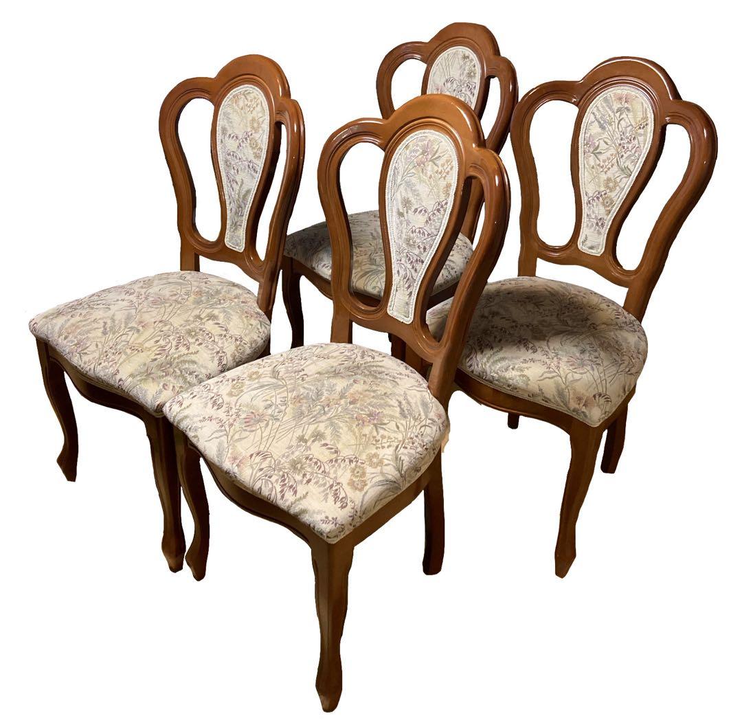 イタリア製 ダイニングチェア 猫脚①