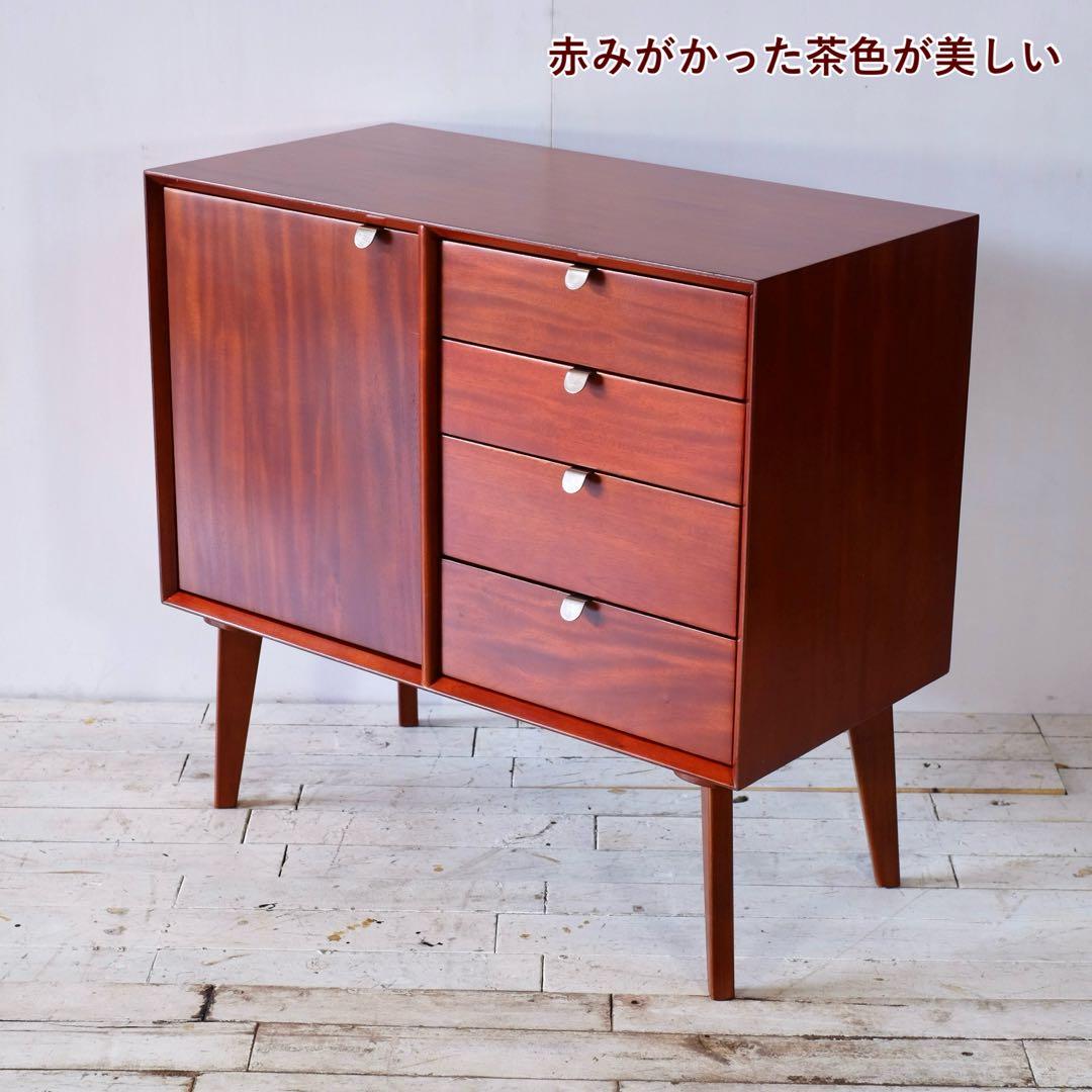 H 新品 北欧 80cm キャビネット リビングボード 収納