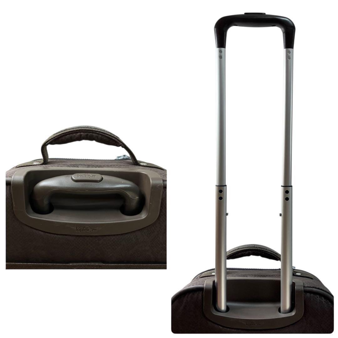 Kipling キプリング　キャリーバッグ　キャリーケース　パイソン柄　チャーム