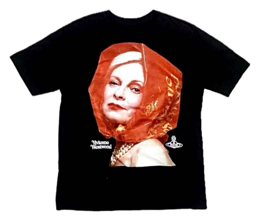 タ*イ様 Vivienne Westwood 追悼Tシャツ 着丈75 両面プリン