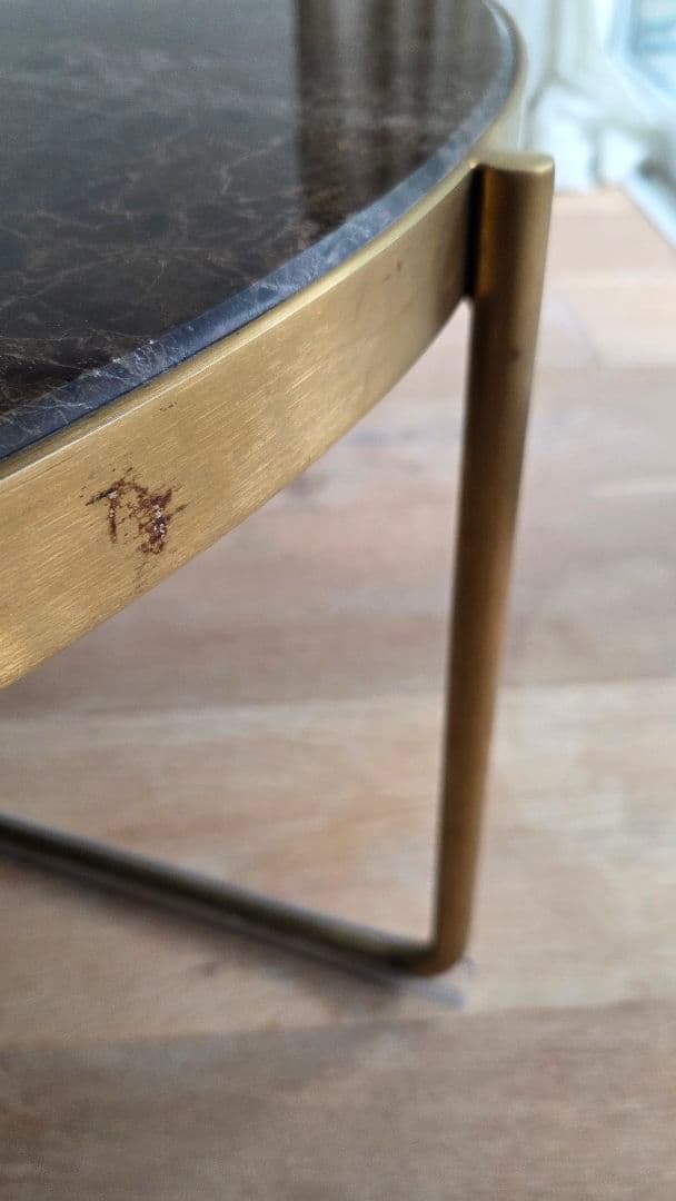 【まるさま専用】大理石円形テーブル