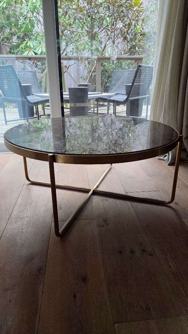 【まるさま専用】大理石円形テーブル