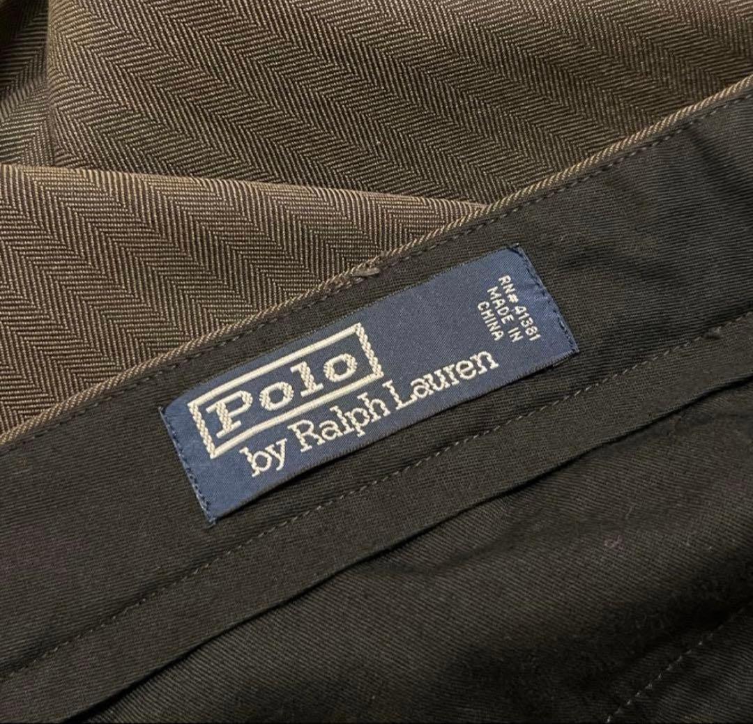 パンツ Ralph Lauren 90s silk cotton slacks W34