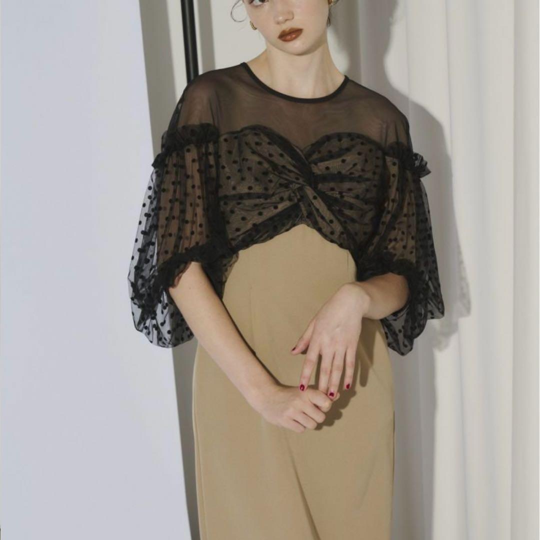 フロッキー・ドット・ワンピース【結婚式・二次会】