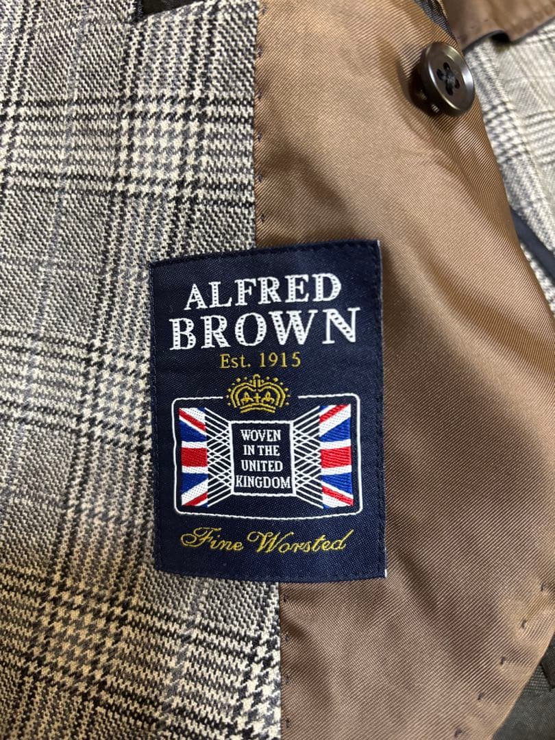 スーツセレクト× AlfredoRodina グレンチェックインポート生地スーツ
