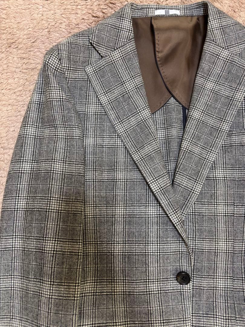 スーツセレクト× AlfredoRodina グレンチェックインポート生地スーツ