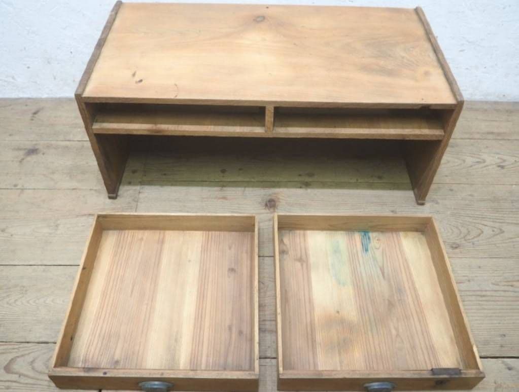 1043 アンティーク　けやきの文机　欅　ローテーブル　展示台　古家具　レトロ