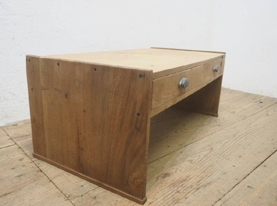 1043 アンティーク　けやきの文机　欅　ローテーブル　展示台　古家具　レトロ