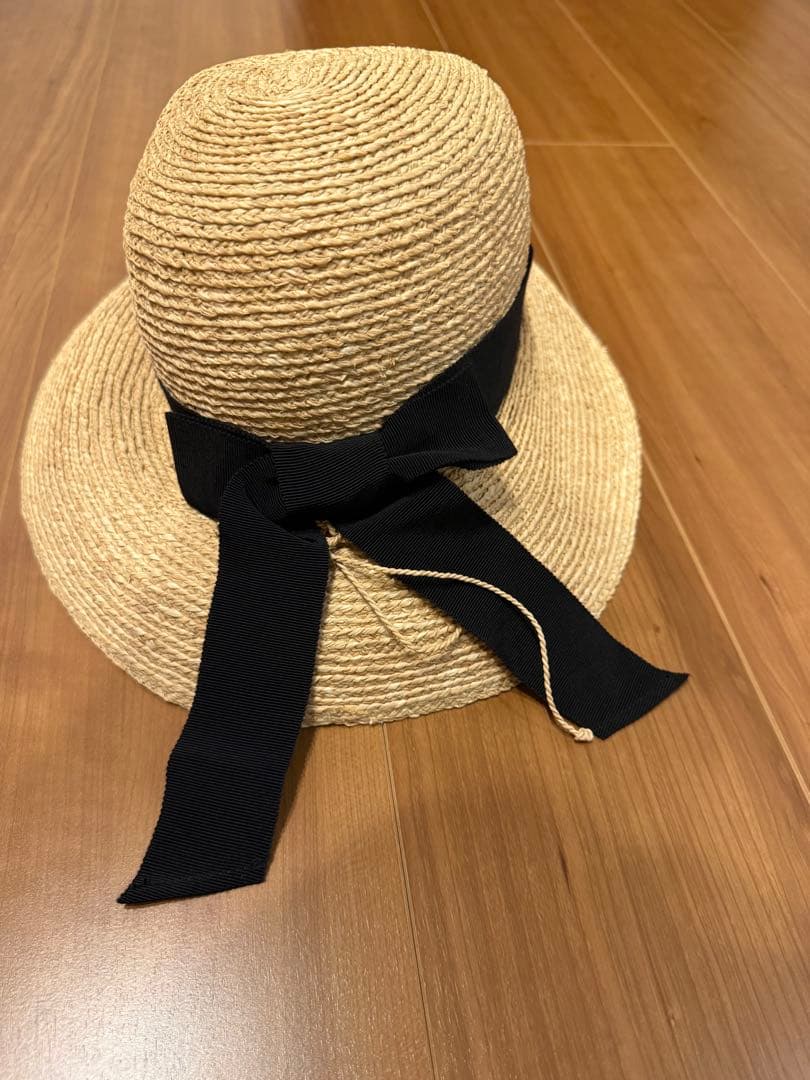 HELEN KAMINSKI麦わら帽子 黒リボン