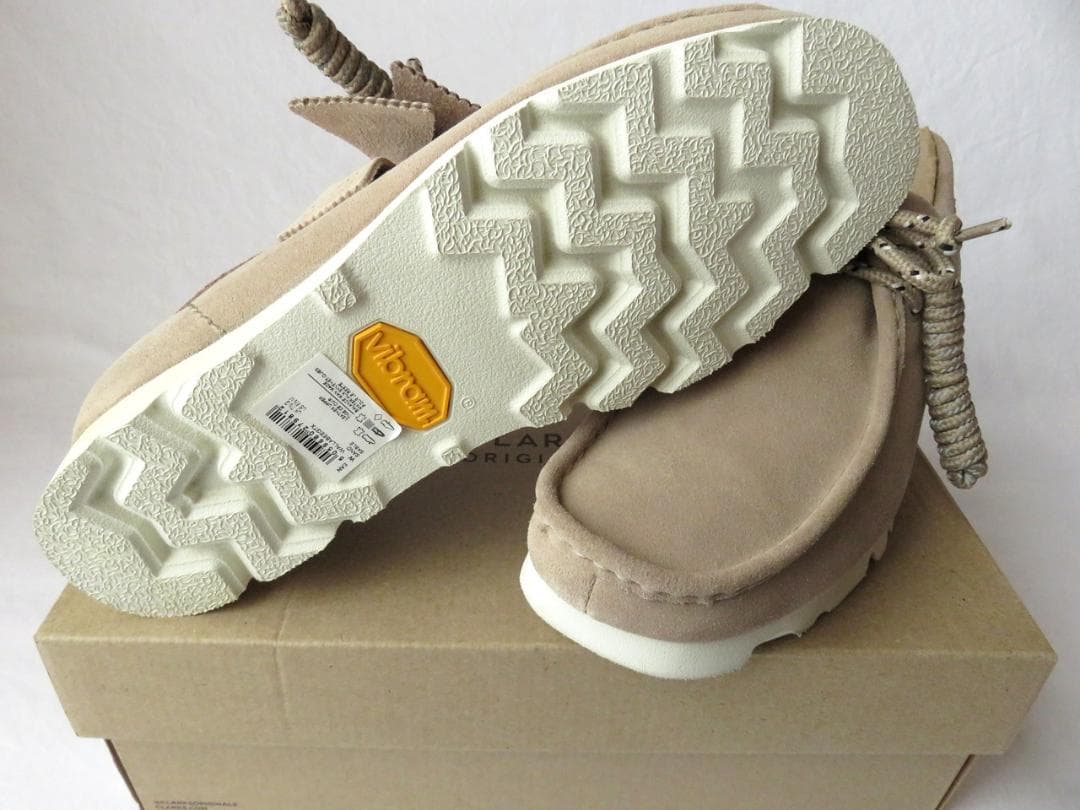 クラークス ワラビー GTX サンド UK7.5 ゴアテックス 防水 ビブラム