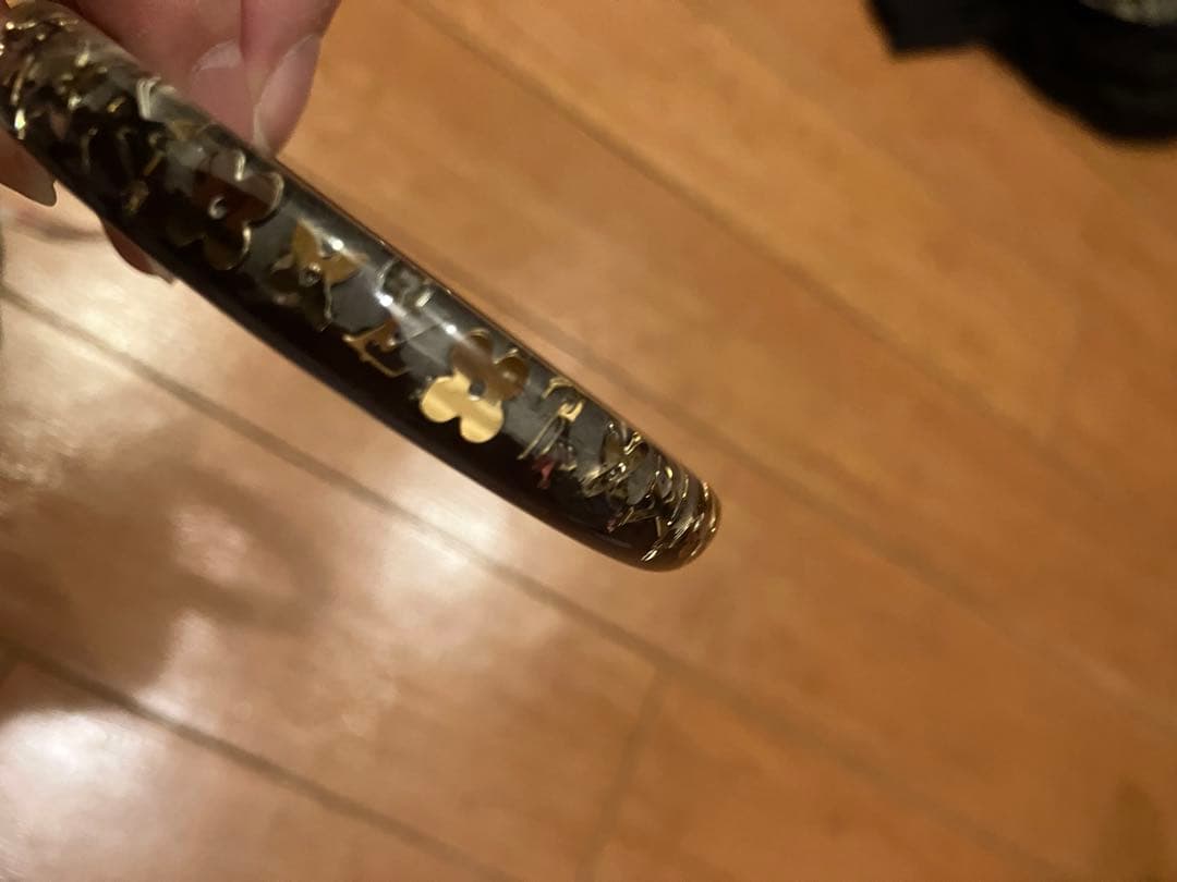 ルイヴィトン　アンクルージョン　ブラスレ　　 ブラウン　バングル　色ハゲ