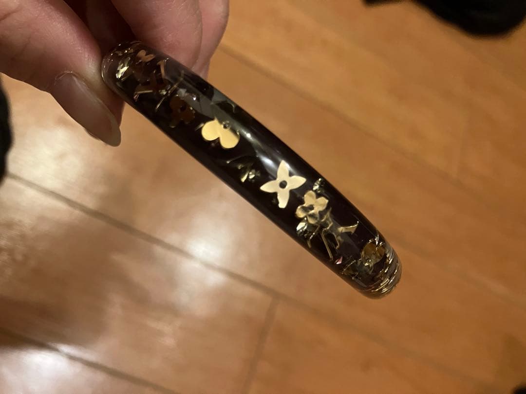 ルイヴィトン　アンクルージョン　ブラスレ　　 ブラウン　バングル　色ハゲ