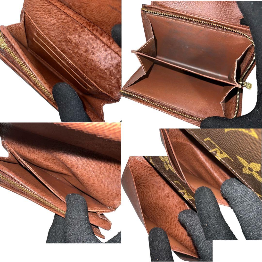 ルイヴィトン✨折り財布　ポルトモネビエ　トレゾール　モノグラム　ファスナー