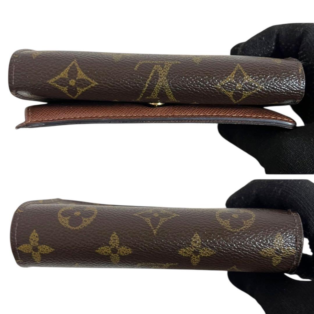 ルイヴィトン✨折り財布　ポルトモネビエ　トレゾール　モノグラム　ファスナー