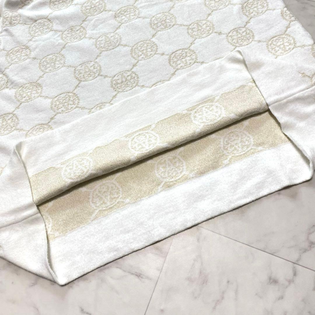 美品✨Anne Coquineモノグラム総柄　ニットワンピース　大きいサイズ3L