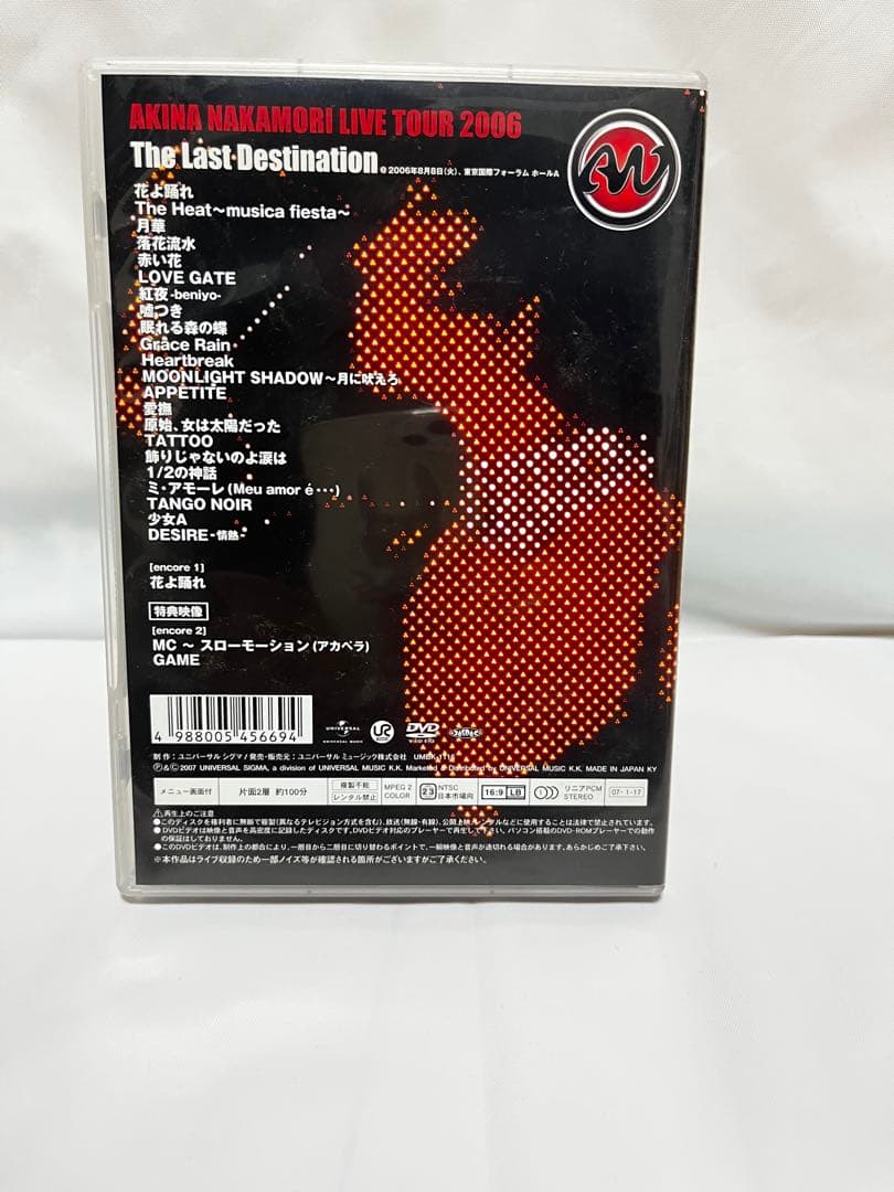 セット販売 中森明菜/AKINA NAKAMORI LIVE TOUR 2006