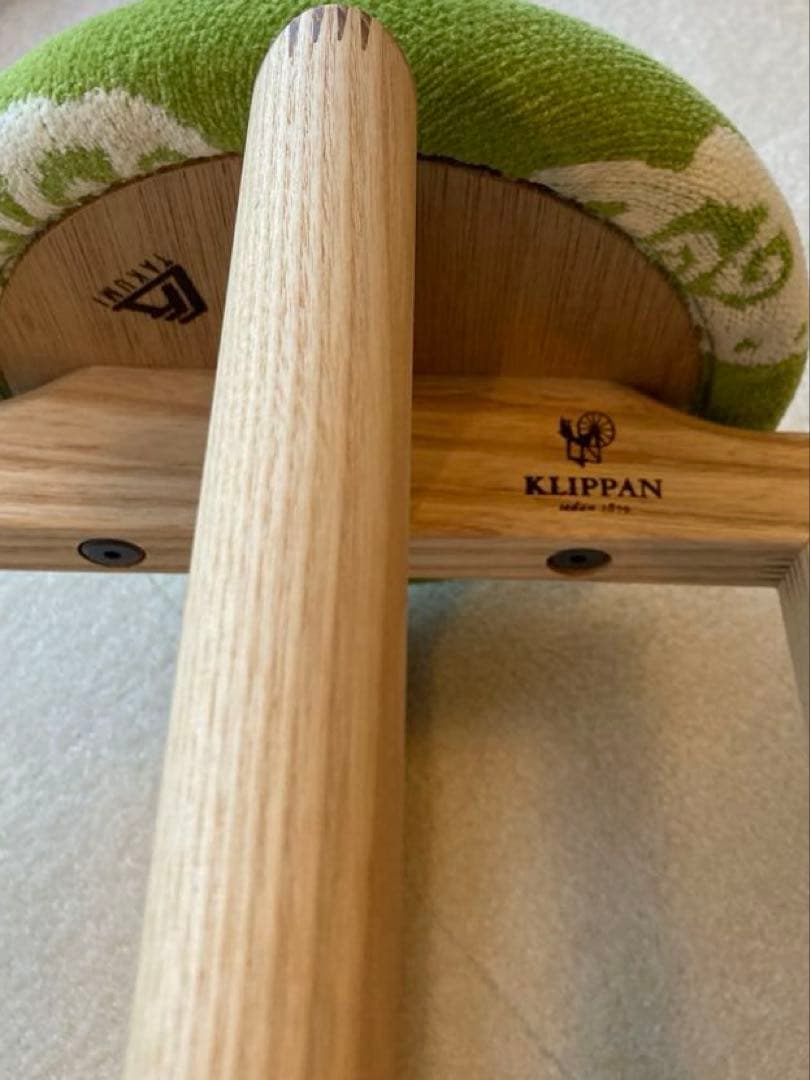 KLIPPAN マッシュルームスツール ヒツジ Ｍサイズ グリーン 北欧 腰掛