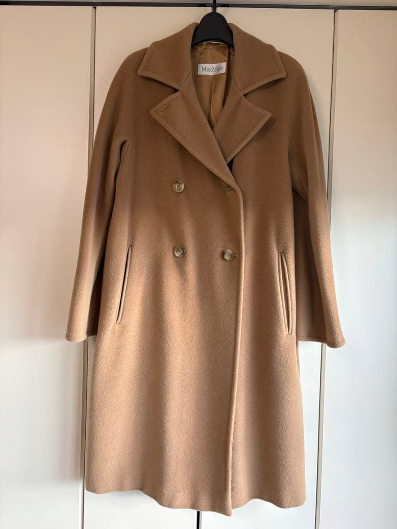 Max Mara マックスマーラ カシミヤ混 キャメル ロングコート イタリア製