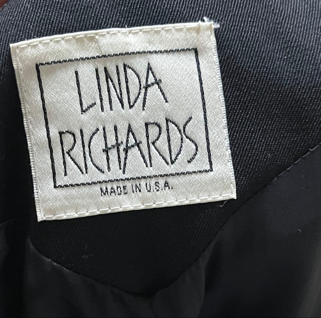 LINDA RICHARDS ピュアウール100%スーパーロングコート ブラック