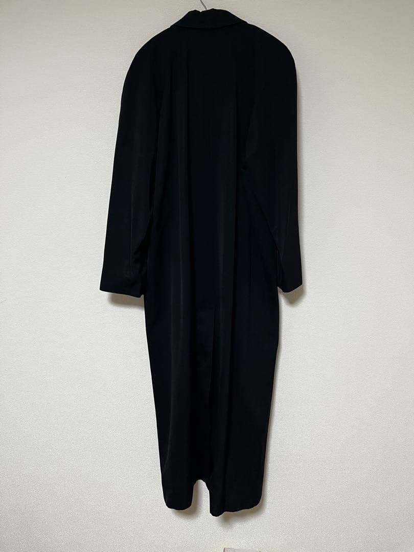 LINDA RICHARDS ピュアウール100%スーパーロングコート ブラック