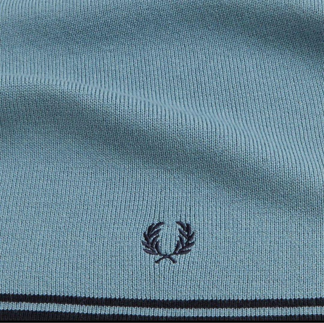 FRED PERRY フレッドペリー マフラー ライトブルー