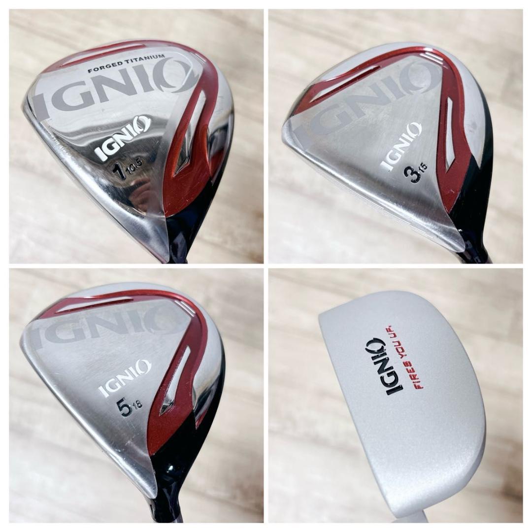 IGNIO ゴルフクラブセット 11本 レフティ 左利き 初心者 フルセット