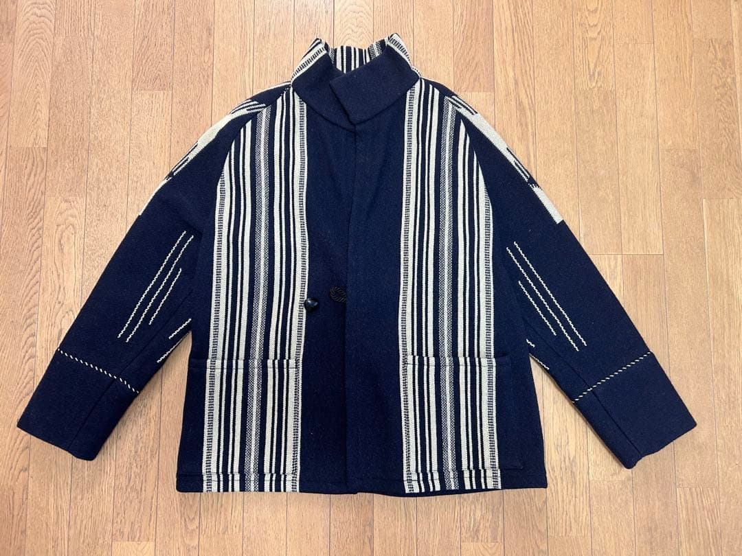 『美品』JELADO ハベル チマヨ ブランケットコート ネイビー