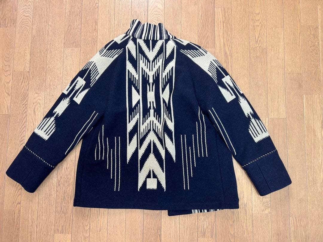 『美品』JELADO ハベル チマヨ ブランケットコート ネイビー