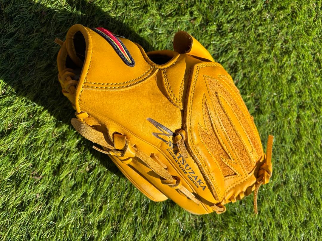 松坂モデル Nike 軟式グローブ イエロー 右投げ用　少年野球