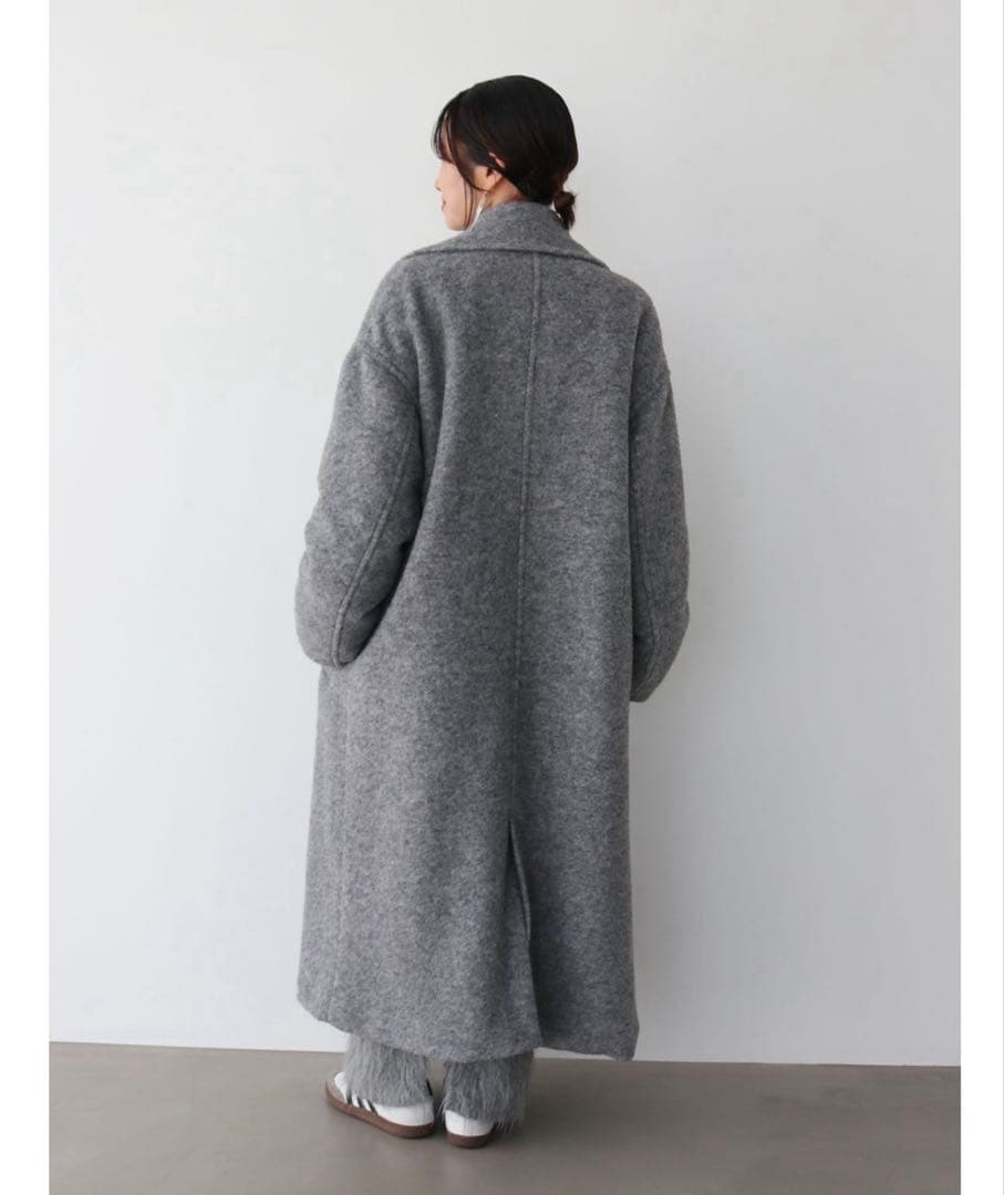 ★15日まで値下げ　Ungrid スライバーチェスターロングコート　M グレー