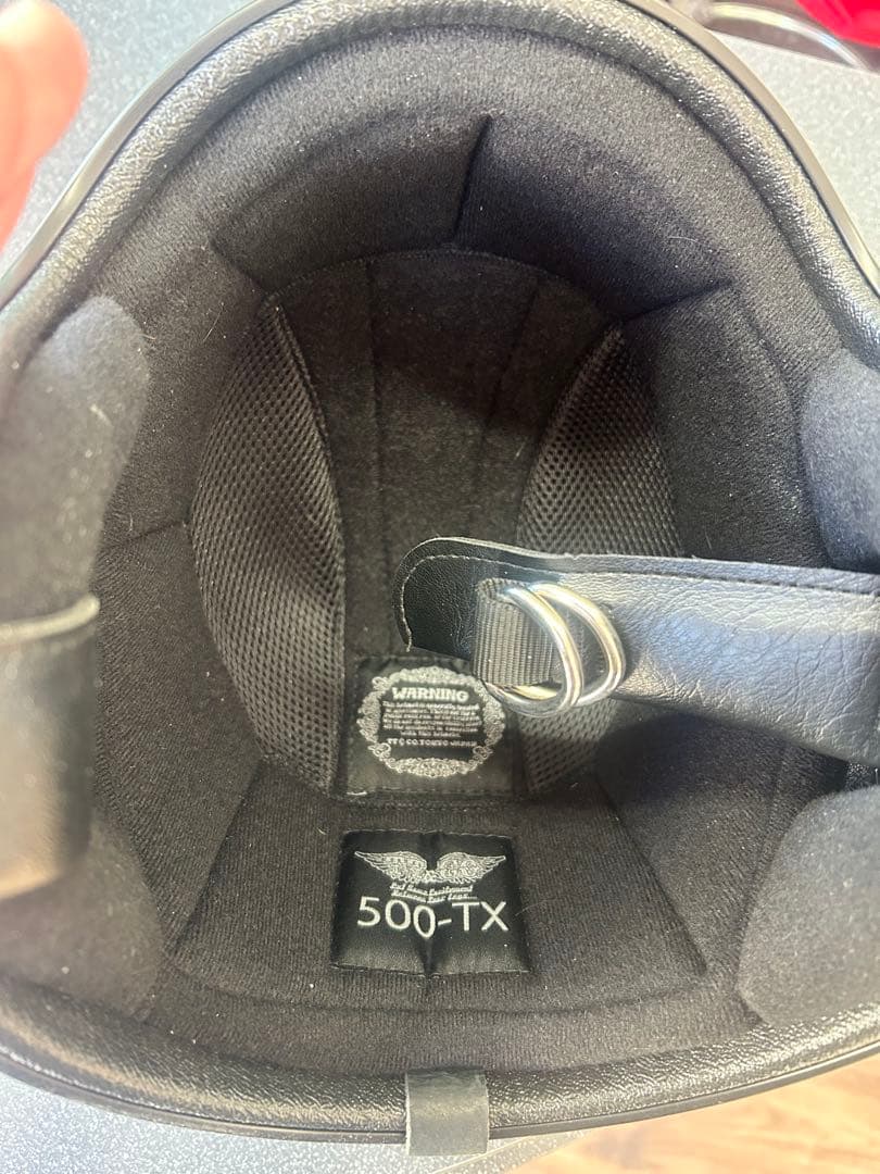 500-TX メタリックブルー ジェットヘルメット tt&co