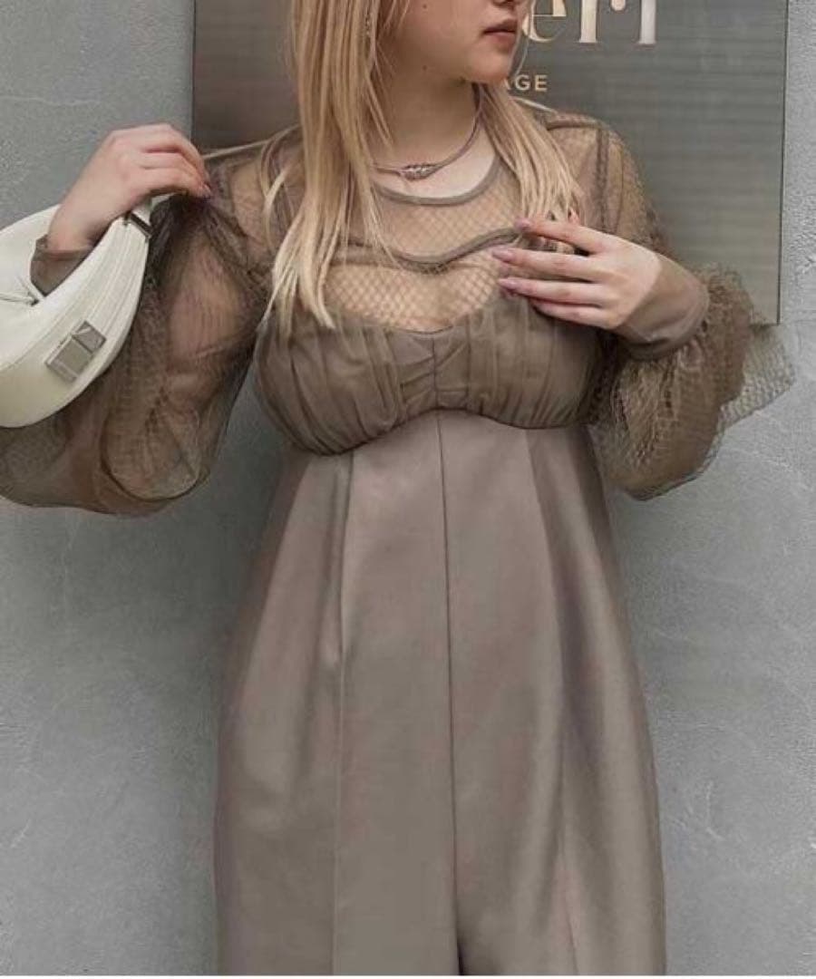 こぐまちゃんAmeri アメリ　NET TULLE TOP LAYERED