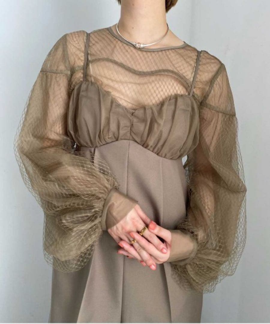 こぐまちゃんAmeri アメリ　NET TULLE TOP LAYERED