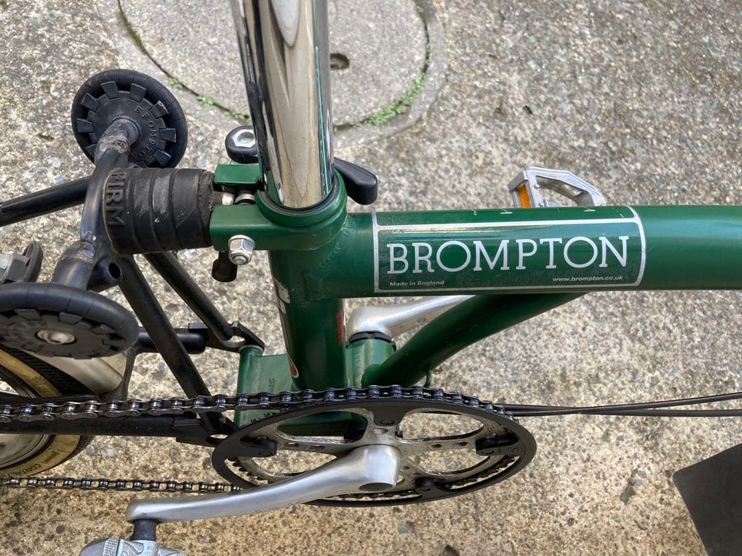 BROMPTON M3L 折りたたみ自転車 緑色 純正鞄付き