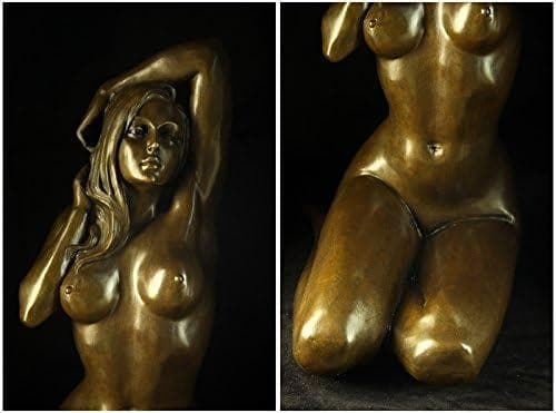 超大型ブロンズ像 水浴び少女 47cm 8.3キロ 大名品 インテリア家具