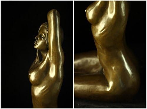 超大型ブロンズ像 水浴び少女 47cm 8.3キロ 大名品 インテリア家具