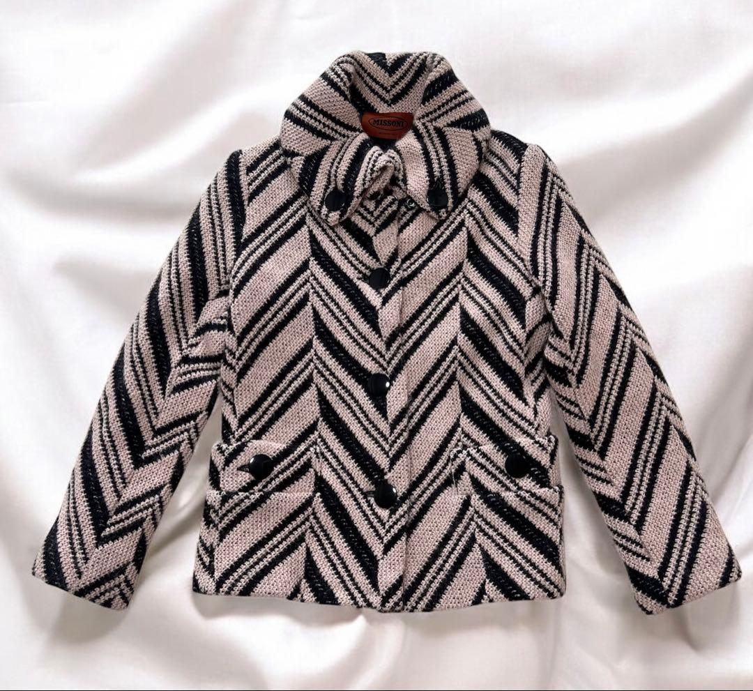 美品 ミッソーニ ウールジャケット モヘヤ混 オレンジタグ 大きいサイズ 42