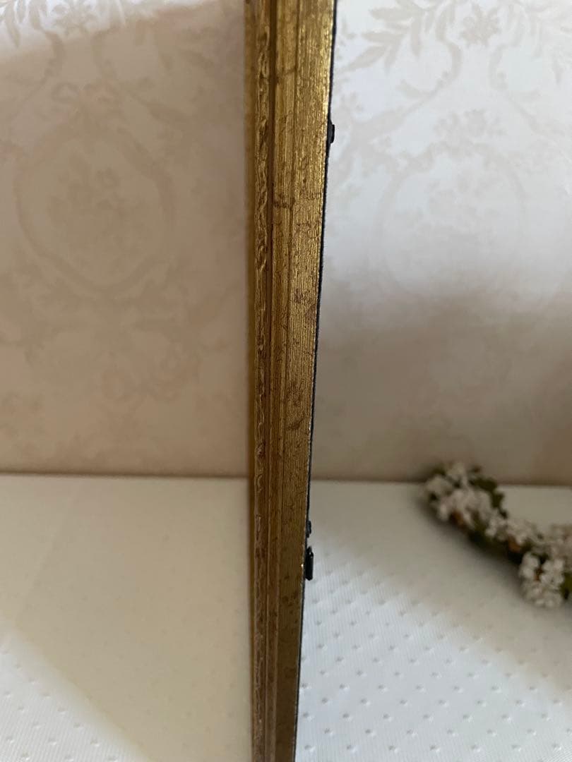 天使たちの遊び　アンティーク版画のリプロダクション　金色フレーム