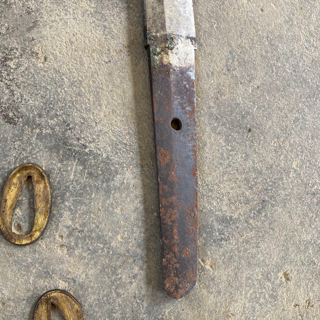 津*奈様 ジャンク 江戸時代 残欠 古い日本刀 合法サイズにカットされています。