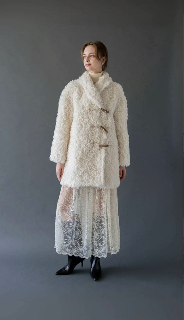 ジャケット・アウター Acka teddy loop coat size1